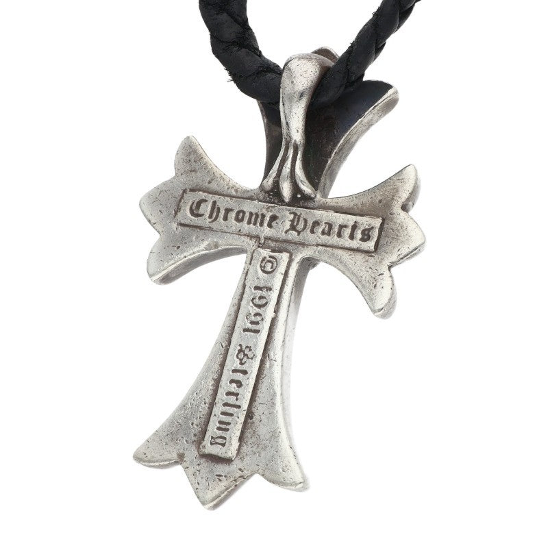Chrome Hearts Small CH Cross Bolo Tip Silver Necklace Multi