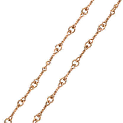 Chrome Hearts 22K T20 Twist Chain Gold Necklace Size 20