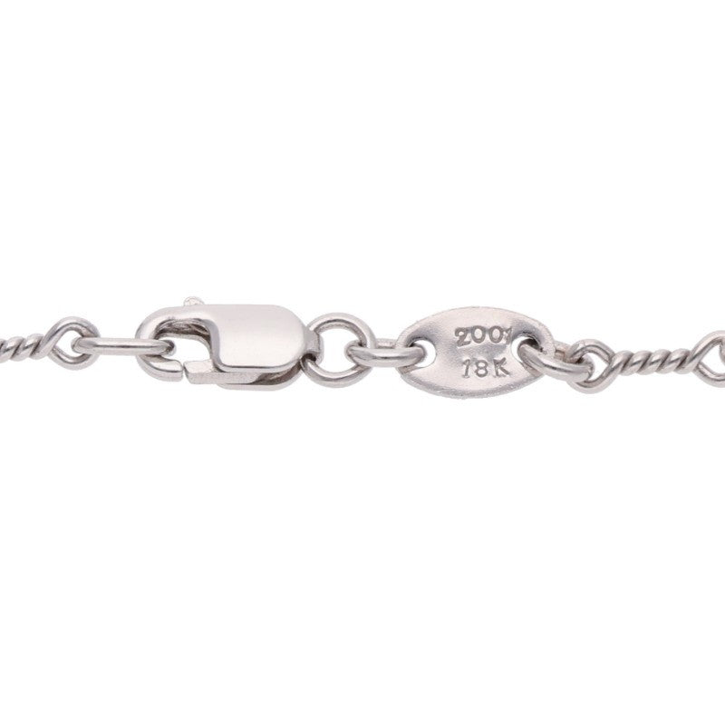 Chrome Hearts 18K WG T20 Twist Chain Necklace Size 20 Inch