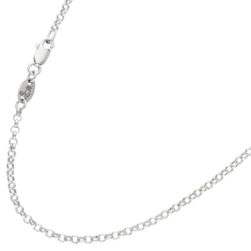 Chrome Hearts Roll Chain Silver Necklace Size 18 Inch