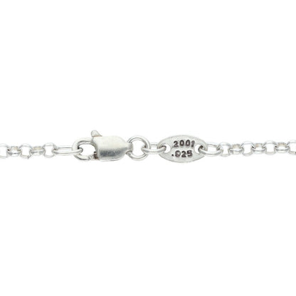 Chrome Hearts Roll Chain Silver Necklace Size 18 Inch