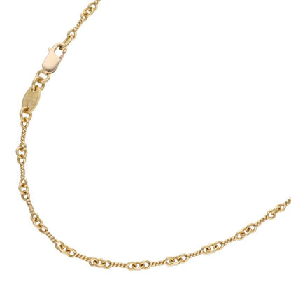 Chrome Hearts 22K Twist Chain Gold Necklace Size 16 Inch