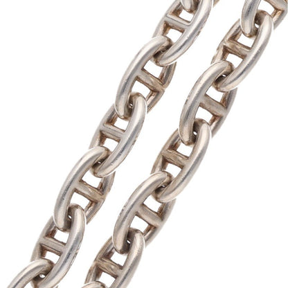 HERMES Chaine d'Ancre Silver Choker Necklace Size GM