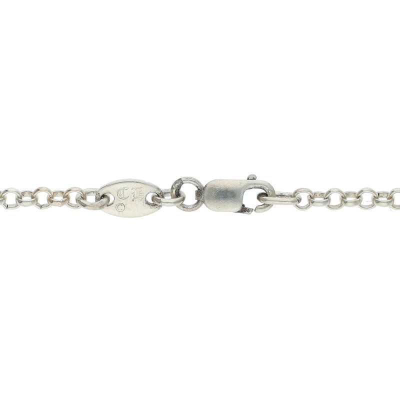 Chrome Hearts R24 Roll Chain Necklace Silver Size 24 Inch