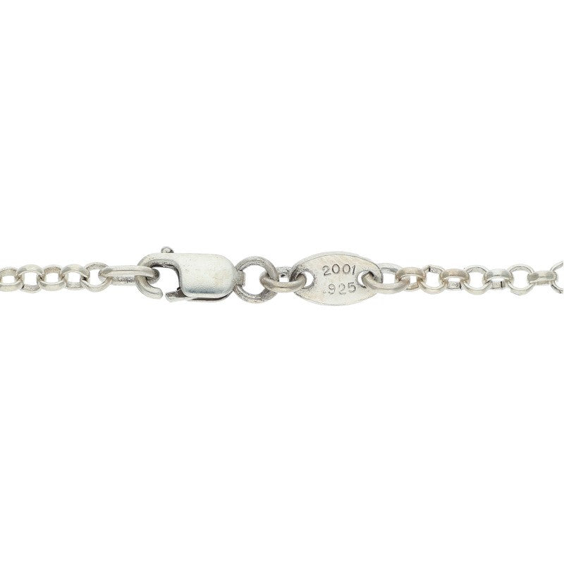Chrome Hearts R24 Roll Chain Necklace Silver Size 24 Inch