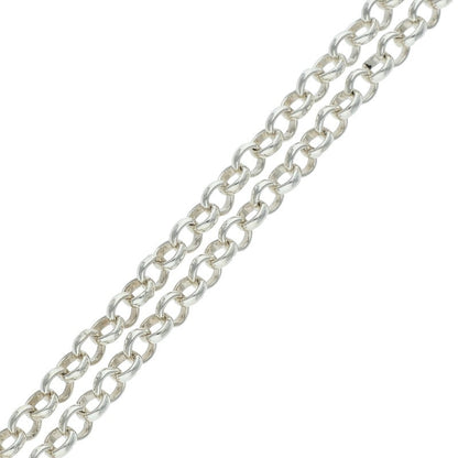 Chrome Hearts R24 Roll Chain Necklace Silver Size 24 Inch