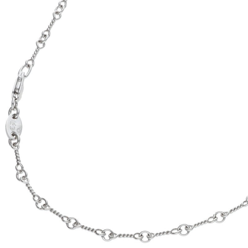 Chrome Hearts 18KWG Twist Chain Necklace Size 18 Inch