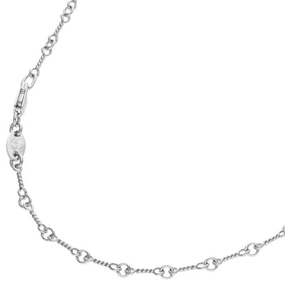 Chrome Hearts 18KWG Twist Chain Necklace Size 18 Inch