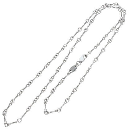 Chrome Hearts 18KWG Twist Chain Necklace Size 18 Inch