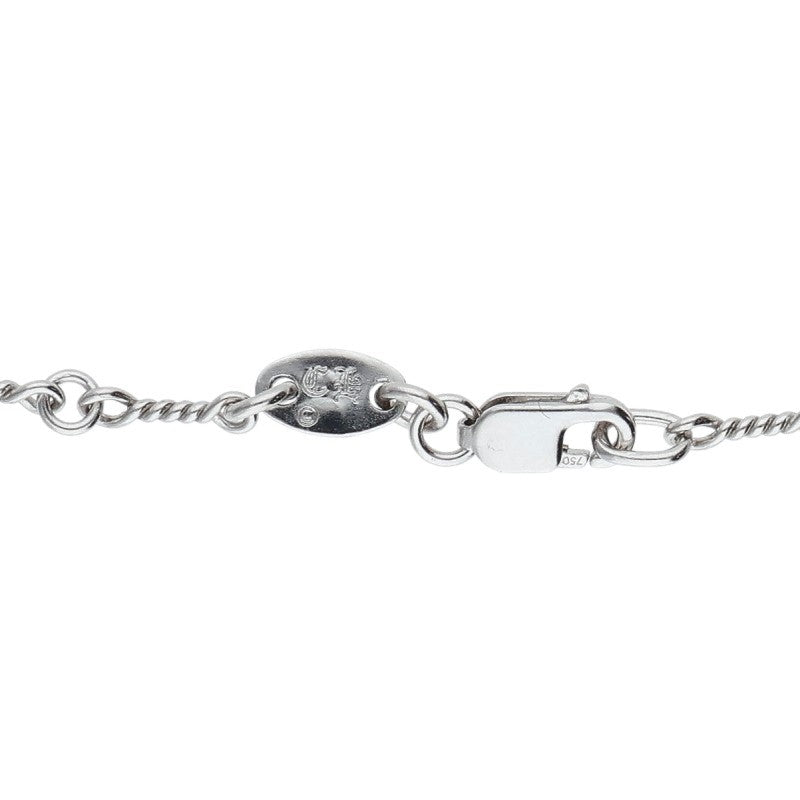 Chrome Hearts 18KWG Twist Chain Necklace Size 18 Inch