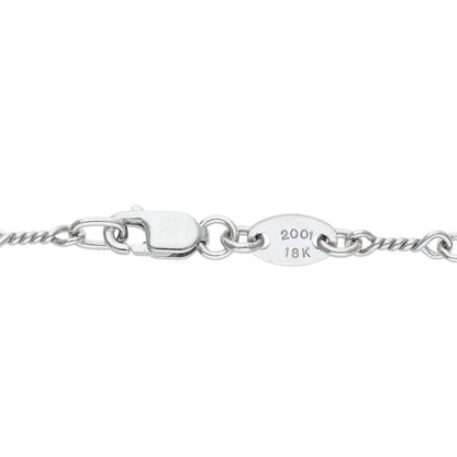 Chrome Hearts 18KWG Twist Chain Necklace Size 18 Inch