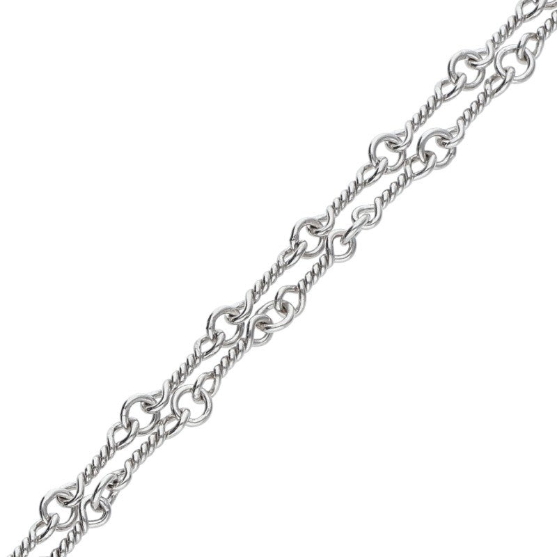 Chrome Hearts 18KWG Twist Chain Necklace Size 18 Inch
