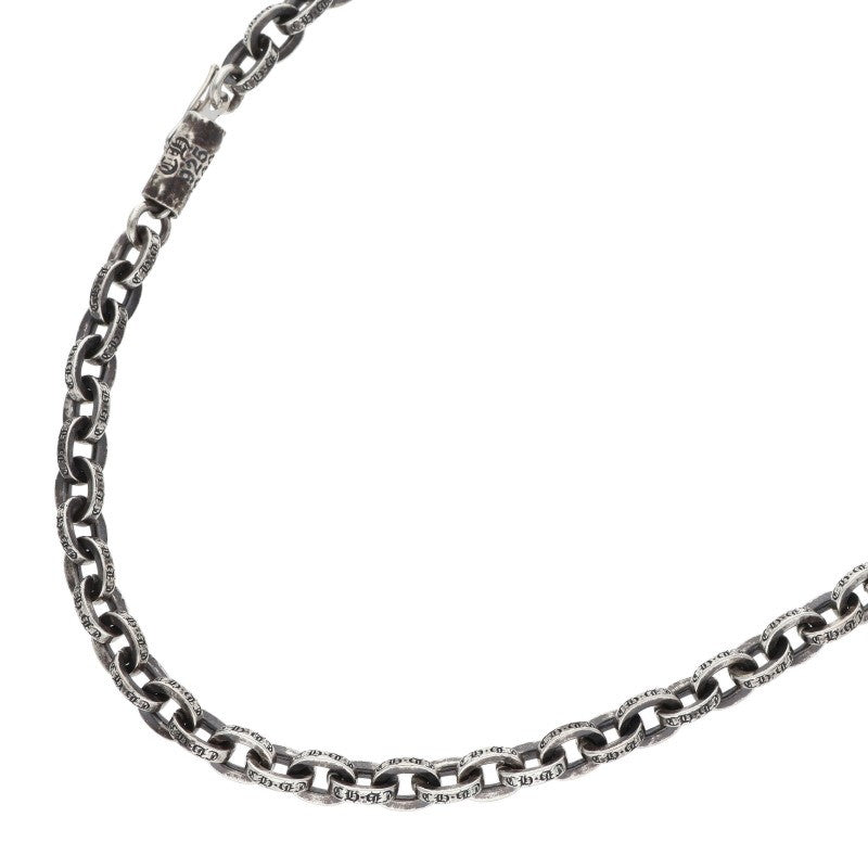 Chrome Hearts Paper Chain Silver Necklace Size 20 Inch