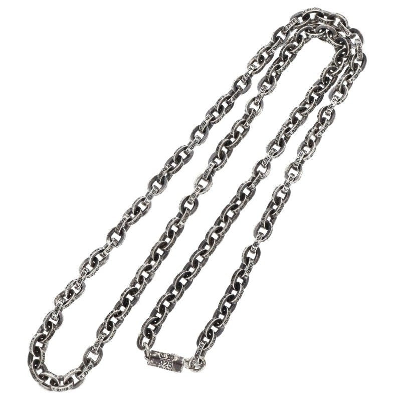 Chrome Hearts Paper Chain Silver Necklace Size 20 Inch
