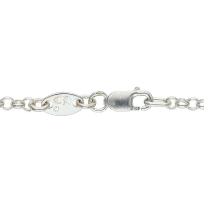 Chrome Hearts ROLL CHAIN Silver Necklace Size 24 Inch