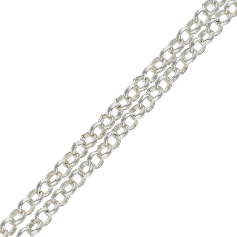 Chrome Hearts ROLL CHAIN Silver Necklace Size 24 Inch