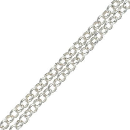 Chrome Hearts ROLL CHAIN Silver Necklace Size 24 Inch