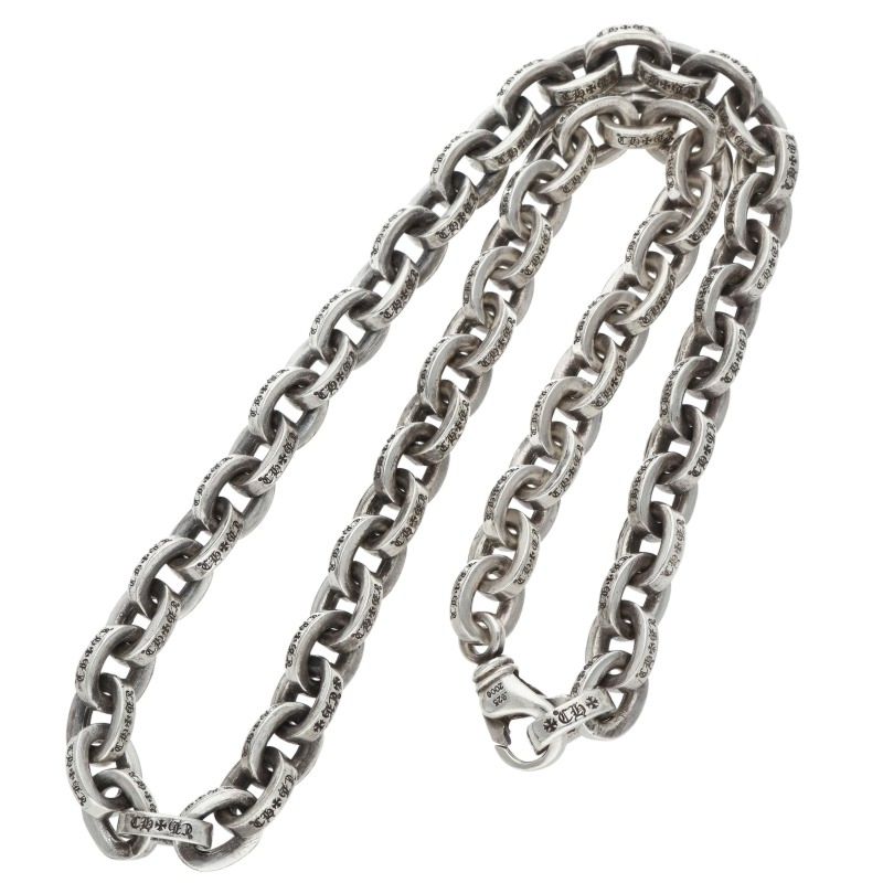 Chrome Hearts PAPER CHAIN LRG Silver Necklace Size 16 Inch