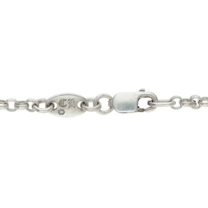 Chrome Hearts R18 BS Fleur Roll Chain Necklace Size 18 Inch