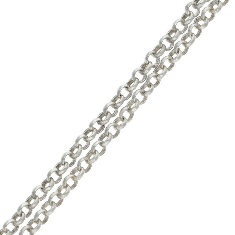 Chrome Hearts R18 BS Fleur Roll Chain Necklace Size 18 Inch
