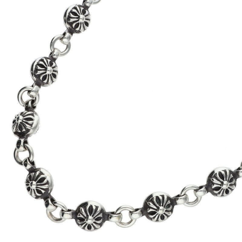 Chrome Hearts Cross Ball Chain Silver Necklace Size 20 Inch