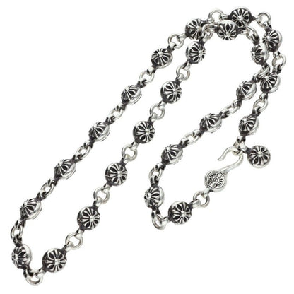 Chrome Hearts Cross Ball Chain Silver Necklace Size 20 Inch
