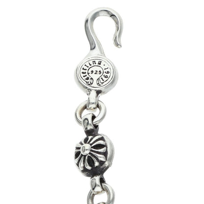 Chrome Hearts Cross Ball Chain Silver Necklace Size 20 Inch