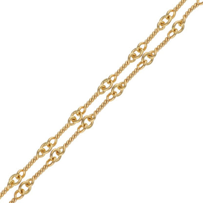 Chrome Hearts 22K Twist Chain Gold Necklace Size 18 Inch
