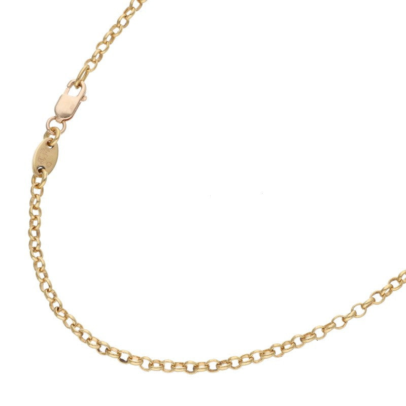 Chrome Hearts 22K Roll Chain Gold Necklace Size 18 Yellow