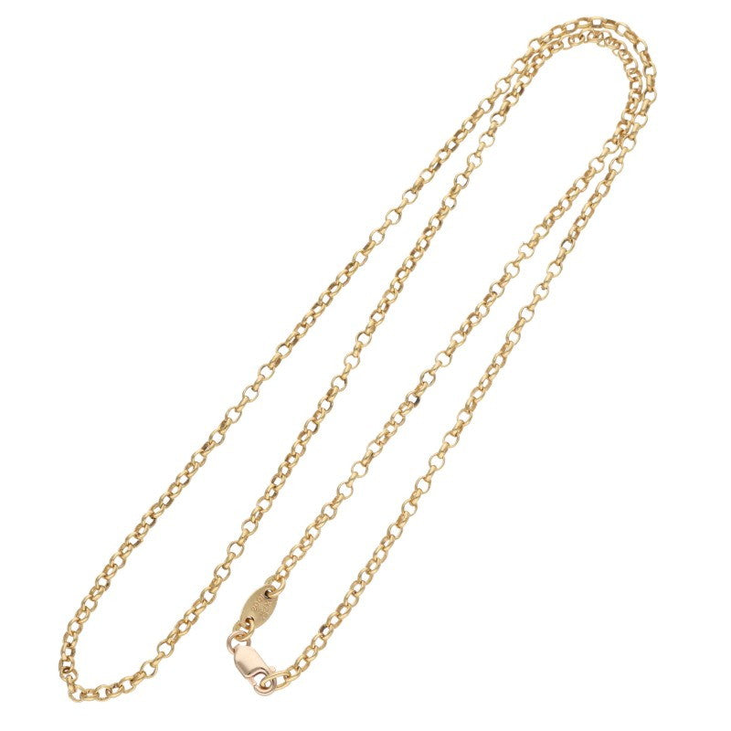 Chrome Hearts 22K Roll Chain Gold Necklace Size 18 Yellow