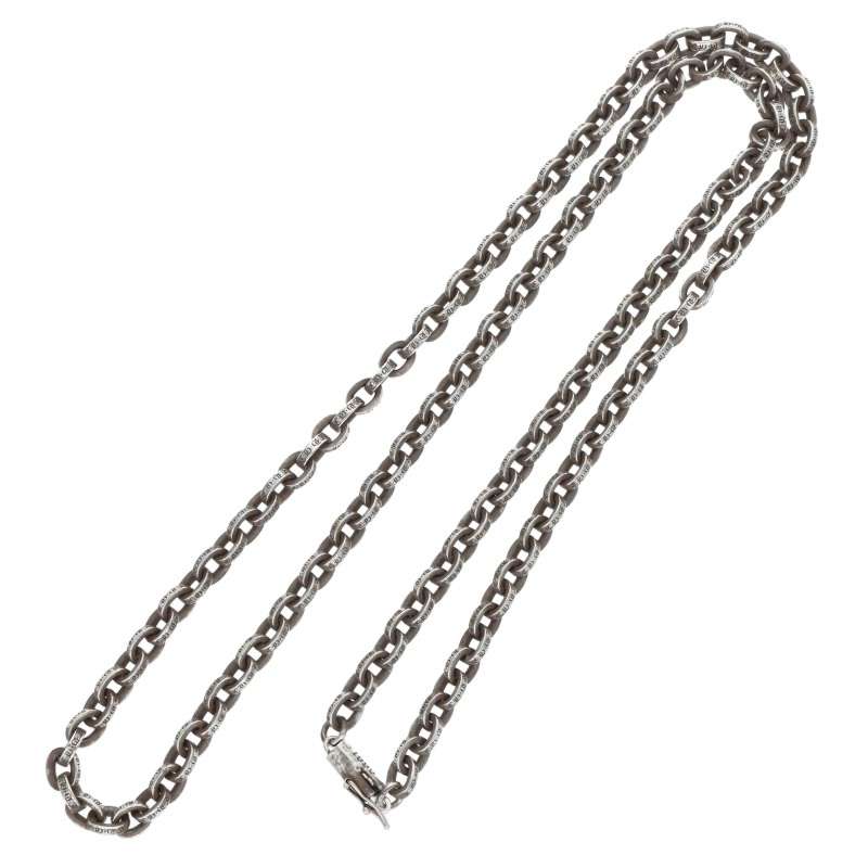 Chrome Hearts Paper Chain Necklace 925/14K Size 24 Silver