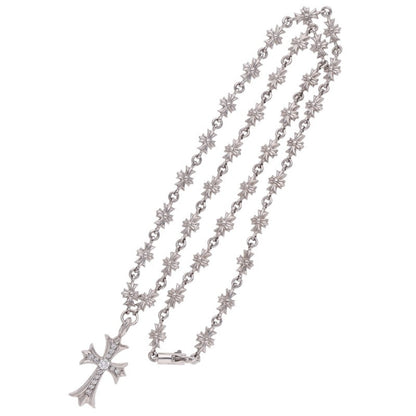 Chrome Hearts 18K Pave Diamond Cross Necklace Size 20 Inch