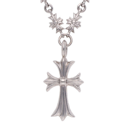 Chrome Hearts 18K Pave Diamond Cross Necklace Size 20 Inch