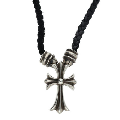 Chrome Hearts Small CH Cross Cord Necklace