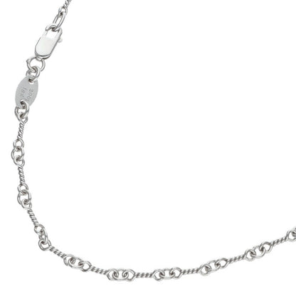 Chrome Hearts 18K WG Twist Chain Necklace Size 16 Inch