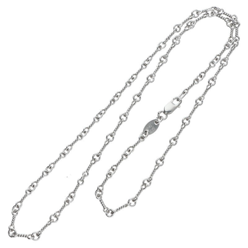 Chrome Hearts 18K WG Twist Chain Necklace Size 16 Inch