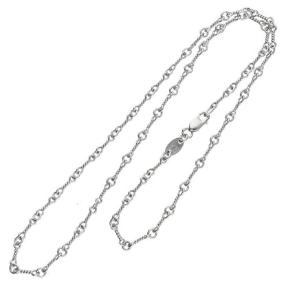 Chrome Hearts 18K WG Twist Chain Necklace Size 16 Inch