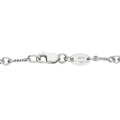 Chrome Hearts 18K WG Twist Chain Necklace Size 16 Inch