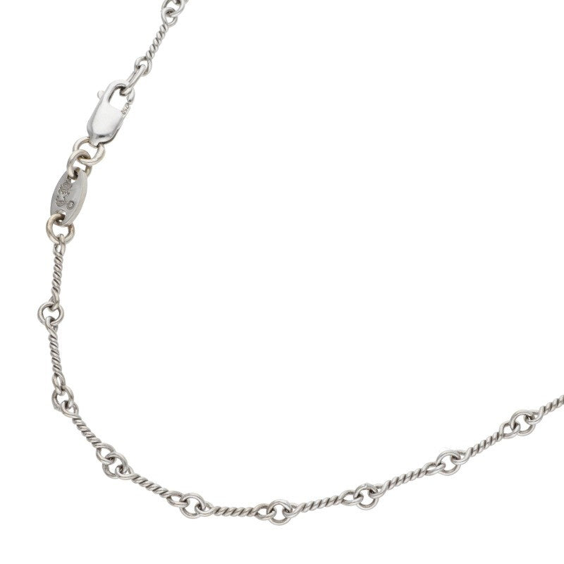 Chrome Hearts 18K White Gold Chain Necklace Size 16 Inch