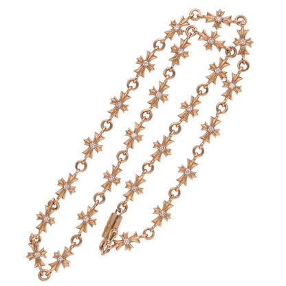 Chrome Hearts 22K Pave Diamond Plus Necklace Size 15 Inch