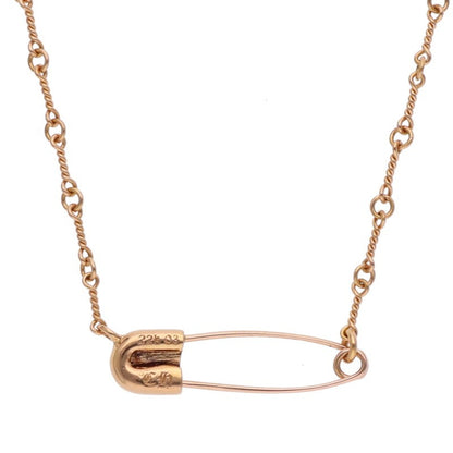 Chrome Hearts 22K Safety Pin Chain Necklace Size 20 Inch
