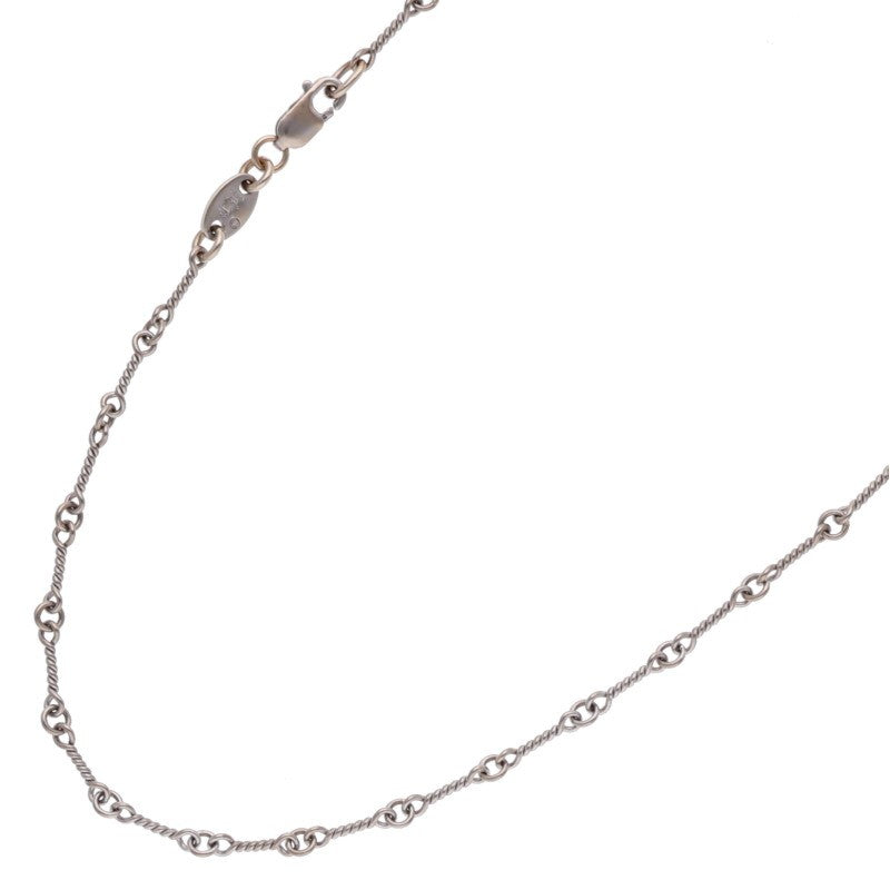 Chrome Hearts 18K WG Twist Chain Necklace Size 18 Inch