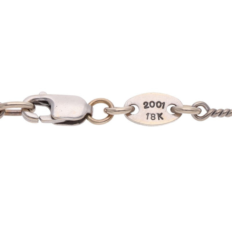 Chrome Hearts 18K WG Twist Chain Necklace Size 18 Inch