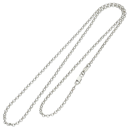 Chrome Hearts R20 Roll Chain Necklace Silver Size 20 Inch