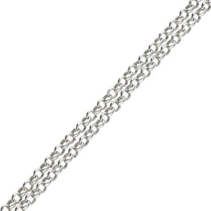 Chrome Hearts R20 Roll Chain Necklace Silver Size 20 Inch