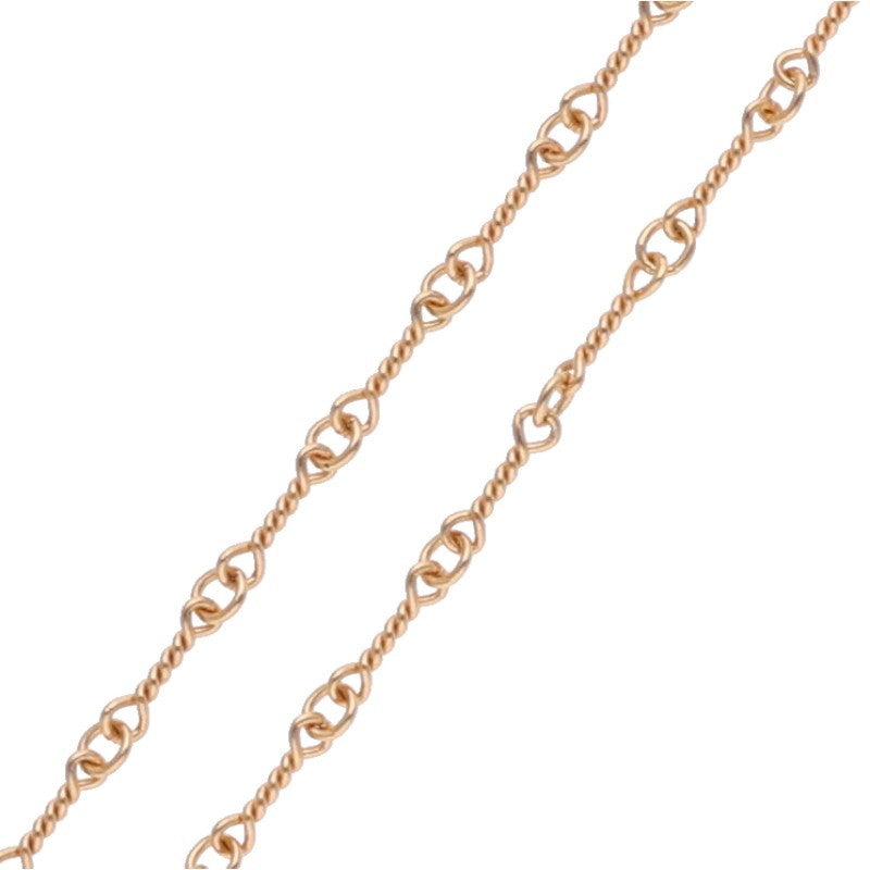 Chrome Hearts 22K Twist Chain Gold Necklace Size 20 Inch