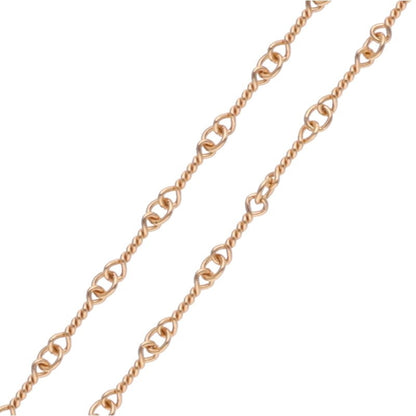 Chrome Hearts 22K Twist Chain Gold Necklace Size 20 Inch