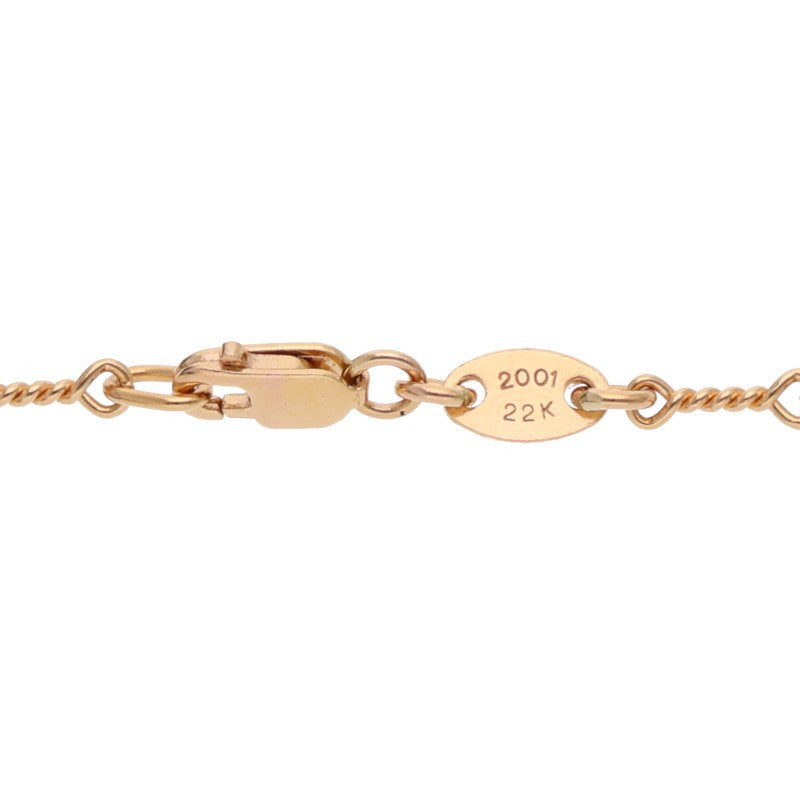 Chrome Hearts 22K Twist Chain Gold Necklace Size 20 Inch