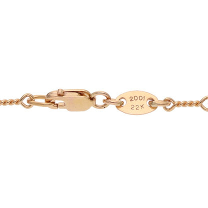 Chrome Hearts 22K Twist Chain Gold Necklace Size 20 Inch