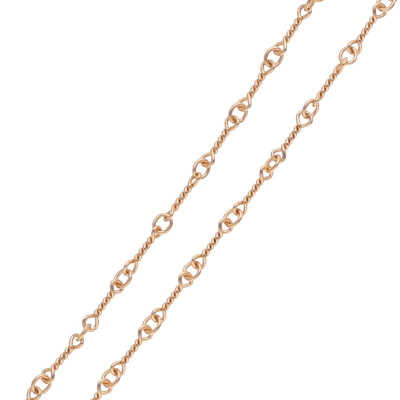 Chrome Hearts 22K Twist Chain Gold Necklace Size 20 Yellow